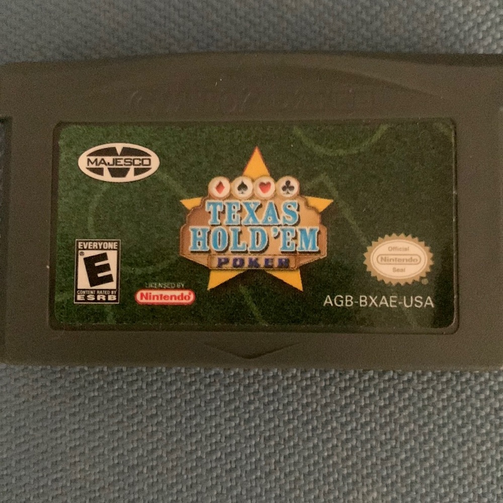 Game Boy Advance Texas Hold’Em game cartridge